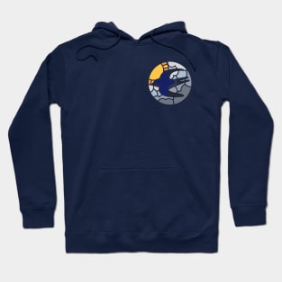 Swallow in the sky mosaic (Pocket size) Hoodie